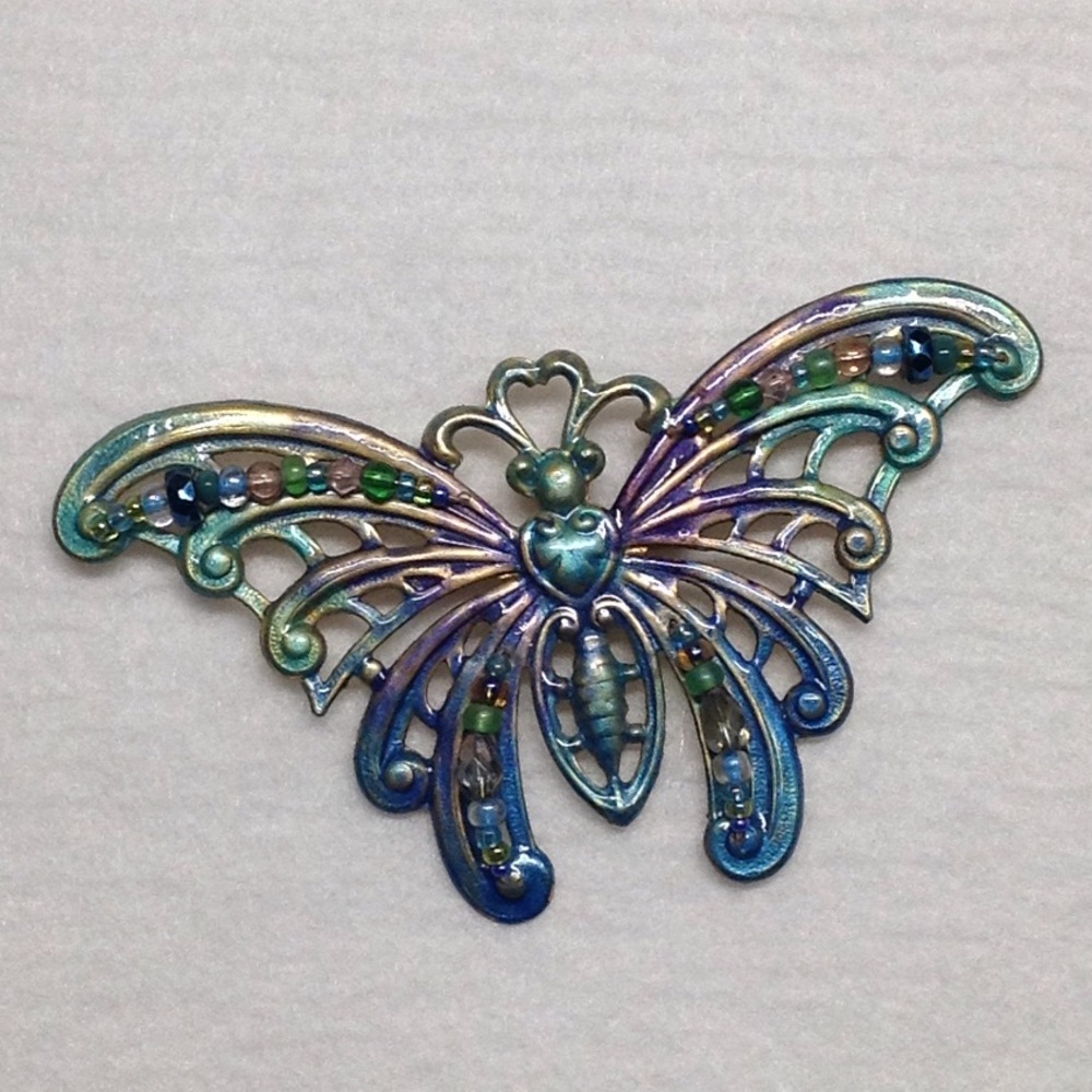 Stunning Butterfly Pendant/Pin!